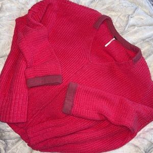 Free People Oversized Pink Sweater